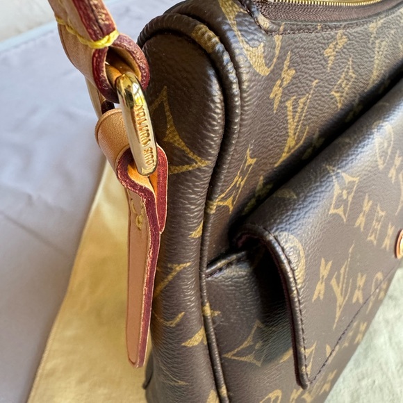 Louis Vuitton Mabillon Shoulder Bag Authentic Monogram Canvas Brown - Picture 10 of 15